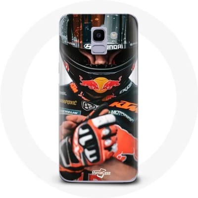 Coque maniacase pour Samsung Galaxy J6 2018 miguel oliveira moto gp podium ktm