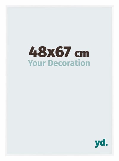 Your Decoration - Fotolijst 48x67 cm - Kunststof - Wit Hoogglans - Evry