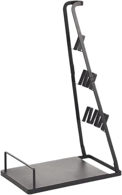 Stofzuiger Opbergrek - Standaard Houder - Netjes Opbergen - Boorvrije Installatie - 22 x 35 x 58 cm - Zwart