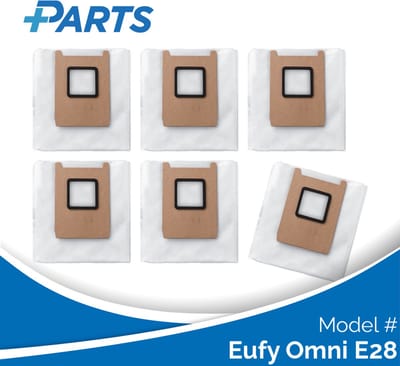 Eufy Omni E28 Stofzakken (6 Stuks, Plus.Parts® alternatief voor T29YQA20)