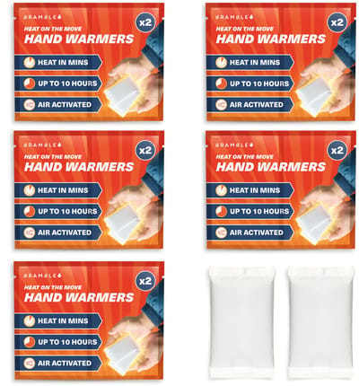 Bramble – 10 Handwarmers (5 Paar) – Tot 10 Uur Warmte