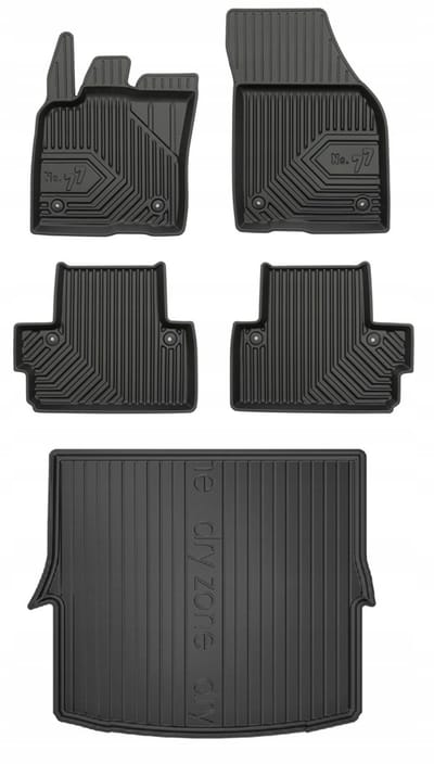 Frogum Volvo S40 II – Automattenset + Kofferbakmat – Perfecte Pasvorm – Geurloos TPE – Hoge Beschermrand