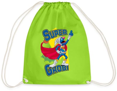 Sesamstraat Super Grobi Superheld Gymtas