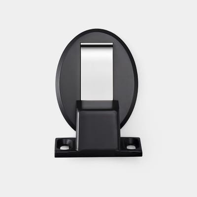 Magnetische Deurstoppers - Deurvanger RVS - Deur Open Houden - Muurbevestiging - 1 stuk - Zwart