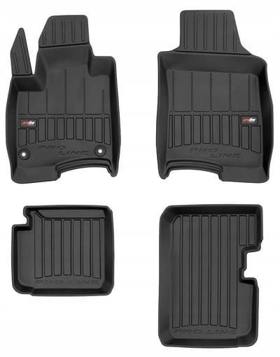 Frogum - 3D Pro-Line - Automatten Set - Geschikt voor FIAT PANDA III Hybrid vanaf 2020 - 4-delig - Hoge Rand 6cm