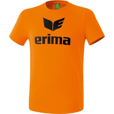 Erima Promo T-Shirt Heren - Zwart / Oranje | Maat: L