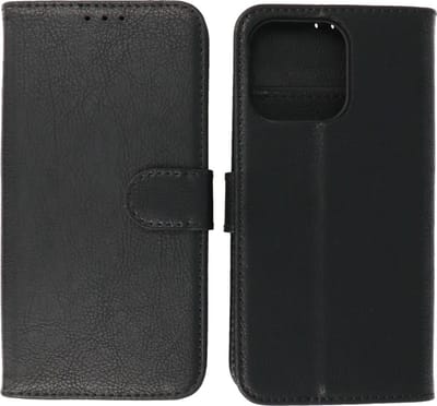 iPhone 14 Pro Max Hoesje Book Case Telefoonhoesje Zwart