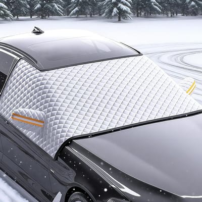 Zonnescherm voor Auto Voorruit met 8 Magneten, UV Bescherming en Warmteblokkering, 175 x 115 cm, Ideaal voor Zomer en Winter