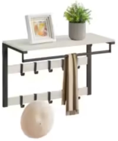uJOY Wand kapstok - 3-in-1 ontwerp - Verstelbare haken - Modern design - Stevige constructie - Eenvoudige montage - Veelzijdig