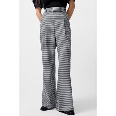 French Connection Holden Houndstooth Trouser Black/ecru Size: 16 | Formal pants Outlet | Dames | Zwart
