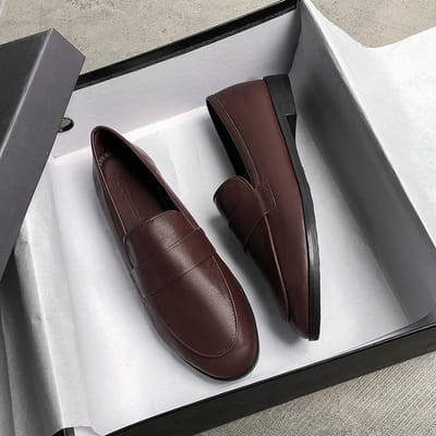 Lente Herfst dames Nieuwe Kleine Leren Schoenen Vintage veelzijdige loafers Britse stijl mode antislipschoenen Casual dames plat 37 black