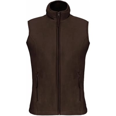 Kariban Bodywarmer van microfleece dames K906 - Chocolate - S
