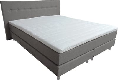 Slaaploods.nl Dana - Boxspring inclusief matras - 140x210 cm - Grijs