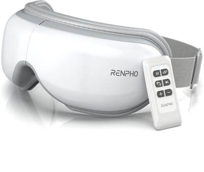 Renpho Eyeris 1 - Oogmassage Apparaat – Warmtefunctie - Luchtcompressie – Met Afstandsbediening - Wit
