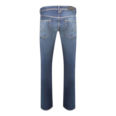 Diesel Heren Larkee-X Stone Wash Straight Jeans (Donkerblauw)