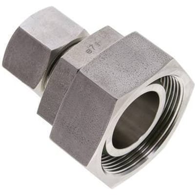 20S & 38S RVS Rechte Snijringkoppeling Draaidoorvoer 315bar FKM O-ring en Afdichtconus ISO 8434-1