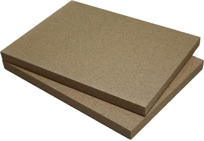 Vermiculietplaat 2500 x 300 x 25 mm voor kachels en haarden