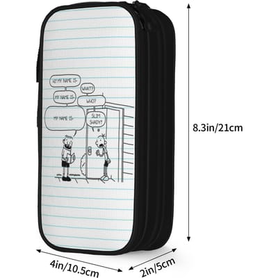 Dagboek van een Stoere Jongen Accessoires Etui Grote Capaciteit Schoolbenodigdheden Potlooddoos Verjaardagscadeau (as the picture,M)