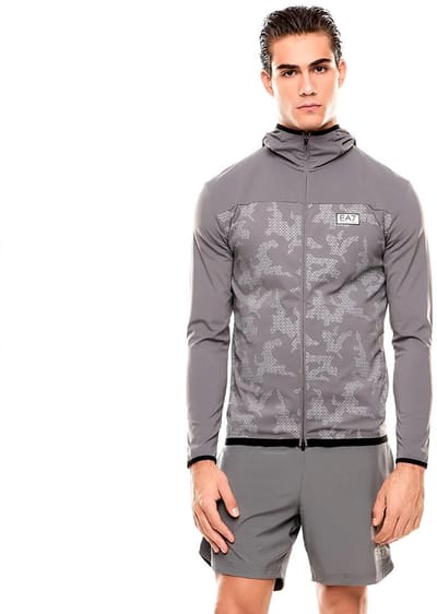 Ea7 Emporio Armani 7m001625_af13534 Sweatshirt Met Rits Grijs L Man