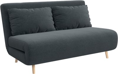 Slaapbank - Uitklapbaar - Slaapstoel - Logeerbed - Zetelbed - Slaapfauteuil - Vouwbed - 2 persoons - Zeer comfortabel - Donkergrijs