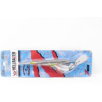 Zman Hell Raizer Tail Blade Leurre coulant de 4 pouces Ghost Shad (5530)