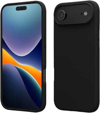 kwmobile telefoonhoesje geschikt voor Apple iPhone Air - Hoesje met siliconen coating - Smartphone case in zwart