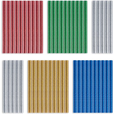 Set warmlijmstiften glitter, 50 stuks (Ø 11 mm)