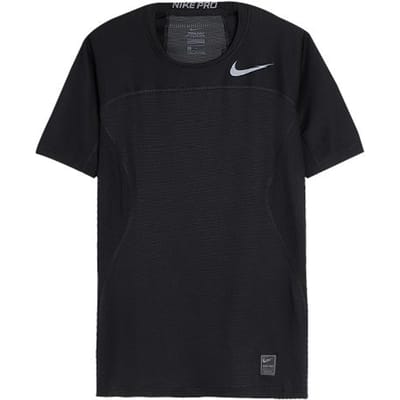 Nike Haut de sport décontracté à séchage rapide pour homme, haut de fitness à manches courtes et compression, noir 828175-010 M black
