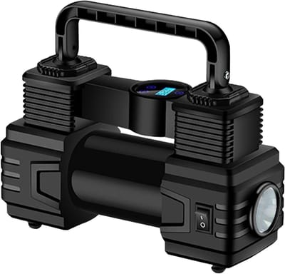 Digitale bandenpomp - Elektrische luchtpomp - Banden oppompen - Intelligente voorinstelling - 12 Volt - Meerkleurig