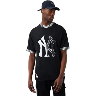 T-shirt van oversized mesh New York Yankees Team Logo