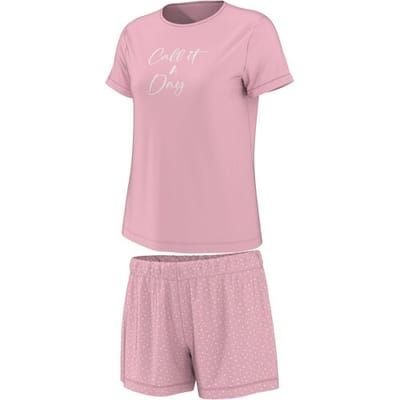 ESMARA Korte dames pyjama (Roze, XS (32/34))
