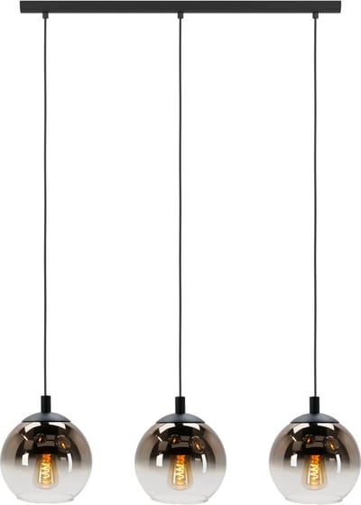 Eglo Vintage Hanglamp Ariscani 1 - Zwart - Staal - 26.2x72.5cm - 3xe27