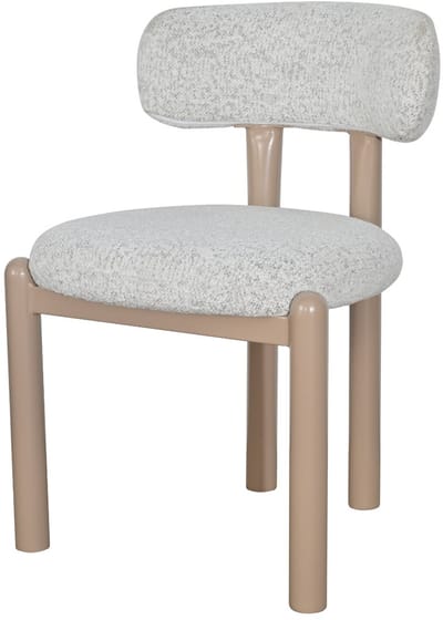 DÉJA Living Eetkamerstoel Thijn - Beige Stof - 56x52x79cm - Set van 2