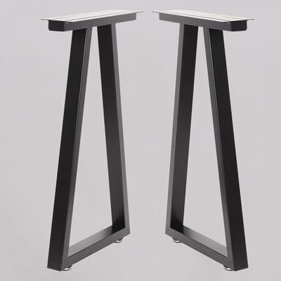 Meubelpoten Set - Tafelonderstellen - Doe-het-zelf projecten - Industriële Driehoek Design - 70x72.5 cm - Zwart