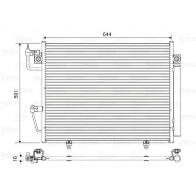 Condensator, airconditioning VALEO 822620