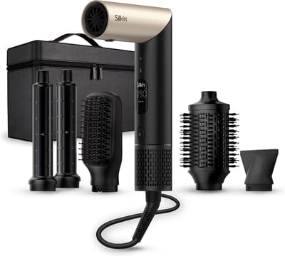 Silk'n Airstyler 5-in-1 - Fohnborstel met 5 accessoires - Volume- en roterende borstel - Krulborstel, stijltang en krultang - Ionische haardroger - SilkyAir Flex 2025 Edition