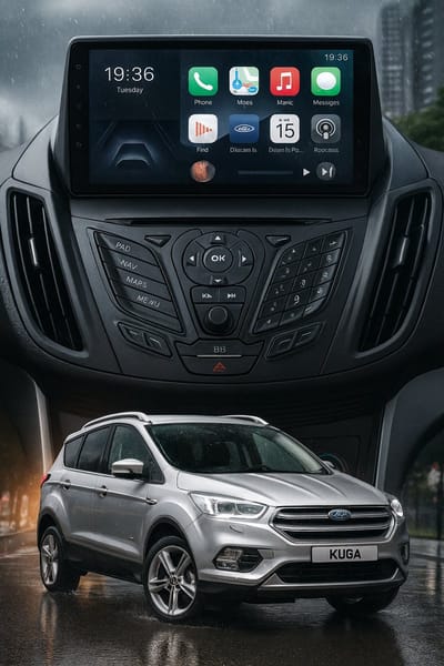 ADIVOX T1 9 inch geschikt voor Ford Kuga/C-Max 2011-2016 Android 15 CarPlay/Auto/Wifi/DSP/RDS/DAB+