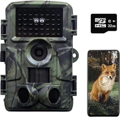 Thuys – Wildcamera met Nachtzicht en Wifi – Voor Buiten – Met Bewegingsdetector – 14 x 10 x 8cm – Greon