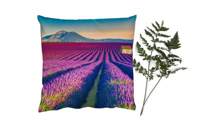 Sierkussens - Kussentjes Woonkamer - 40x40 cm - Lavendel - Berg - Bloemen