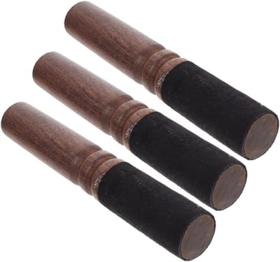 Houten hamer set van 3 voor Tibetaanse klankschalen, ideaal voor geluids therapie, draagbaar en geschikt voor alle soorten schalen