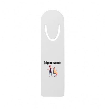 Hacebo® - kapper vrouw met eigen naam metalen boekenlegger - Kapper - barbers - collega's - verjaardag - afscheidscadeau - geschenk - kado Bladwijzer boekenleggers - 12.7 cm x 3.2cm