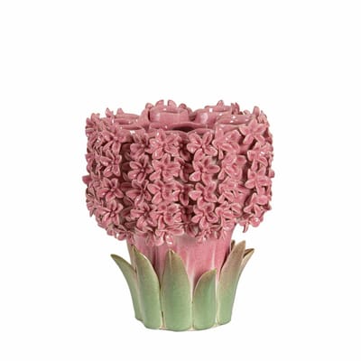 Light & Living Vaas Flower - Roze - 30x29x32.5cm - Keramiek - Modern - Bloemenvaas - Woondecoratie - Decoratieve vaas voor woonkamer of slaapkamer