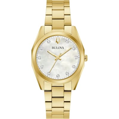 Bulova Surveyor 97P172 Horloge - Staal - Goudkleurig - Ø 31 mm