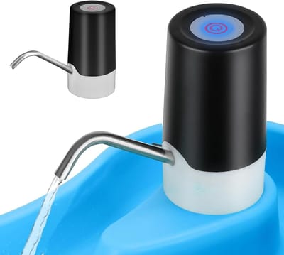 Watertafel Pomp - Zomerspeelgoed Buiten - Zand Water Pret - Draadloos Batterijgevoed - Compact Formaat - Zwart