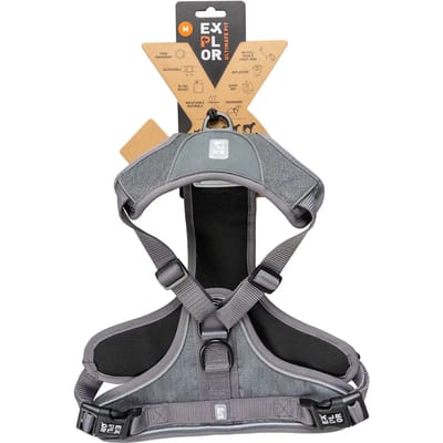 Duvoplus - Hondentuigje - Hond - Ultimate Fit No-pull Harnas Safety S - 25-45cm - 42-60cm Silver Reflective - 1st