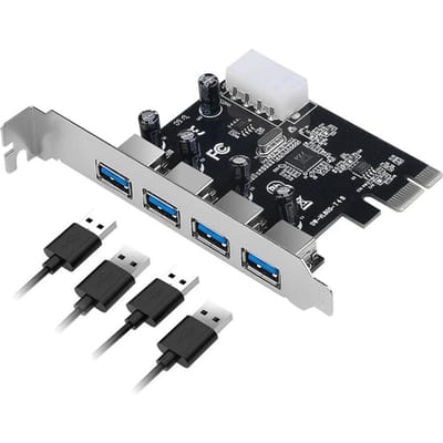 4-poorts USB 3.0 PCI-E uitbreidingskaart PCI Express PCIe USB 3.0 HUB-adapter 5 Gbps USB 3.0-controller USB 3 0 PCI e PCIe Express