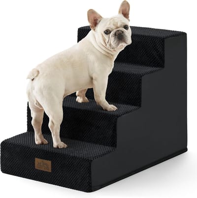 4-laagse hondentrap 40x60x45 cm - antislip trap voor bed, bank en auto - geschikt voor kleine en middelgrote honden, katten