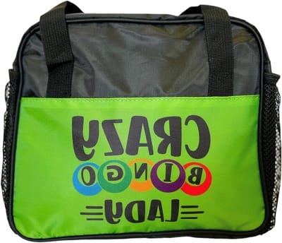 Bingo Tas - Opbergtas Kaarten - Bingo Avond - Veelzijdig Organiseren - 26x22x13 cm - Groen