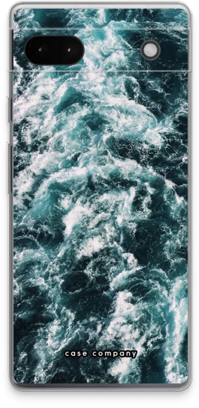 Case Company® - Hoesje geschikt voor Google Pixel 6a hoesje - Zee golf - Soft Cover Telefoonhoesje - Bescherming aan alle Kanten en Schermrand
