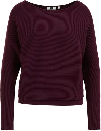 WE Fashion Dames fijngebreide trui van ribstof